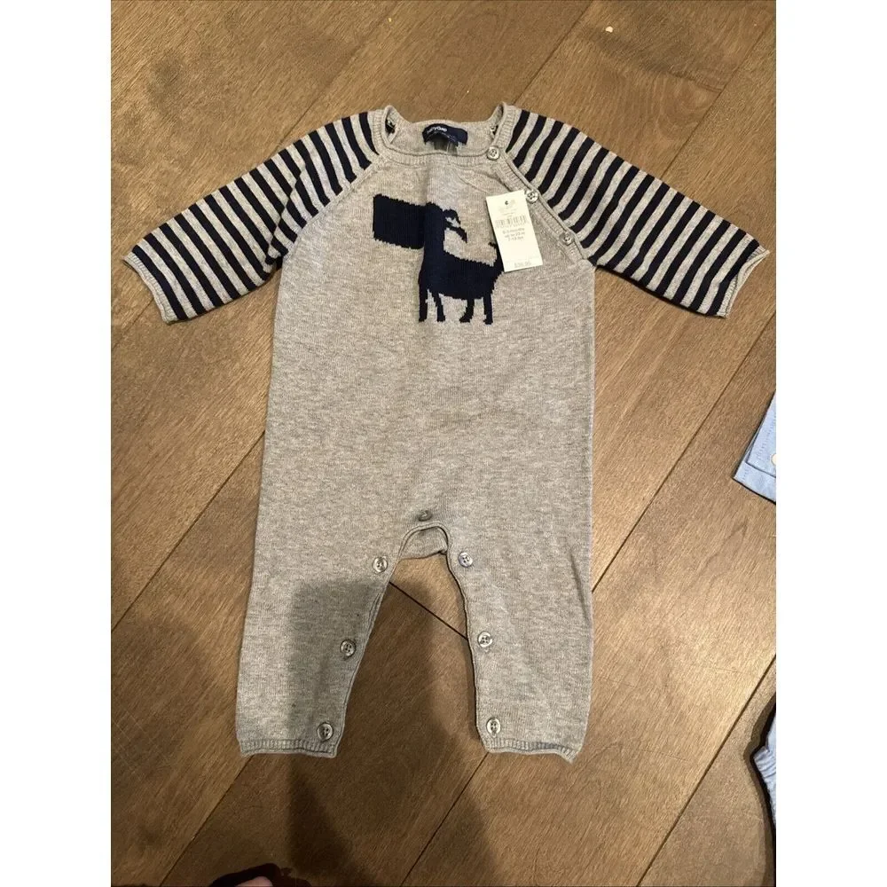 NWT Gap 0-3 Bundle Baby Boy Set Jumpsuit Four‎ Piece Sets And Hat